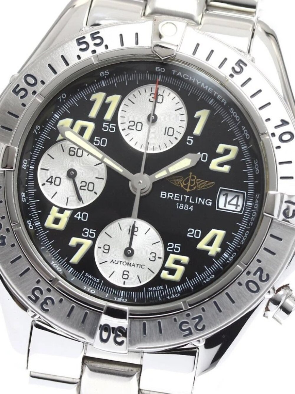 BREITLING Colt A13035.1 Chronograph Black / Silver Dial Automatic Men's_863363